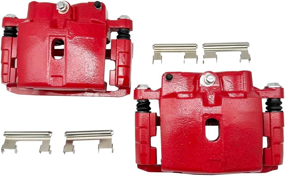 18B4729 18B4728 Front/Rear Pair Disc Brake Caliper Assembly w/Bracket for 1999-2013 Chevrolet for 2002-2006 Cadillac for 1999-2013 GMC Sierra 1500 for 2003-2009 Hummer H2 S4728