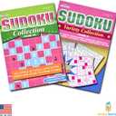 4 x 12-Pack 950+ Sudoku Book, Sudoku Puzzles for Adults, Large WordSearch Puzzle for Adults, Aging Seniors Brain Stimulation Activity Book (Variety Pack Bulk), Paperback - Large 8x10