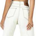 CHICZONE Womens Bermuda Jean Shorts Stretchy Mid Waisted Denim Shorts with Pockets (White, XL)