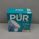 PUR Plus 11-Cup Water Pitcher, 1 Lead-Reducing Filter, Cleaner, Great-tasting Water, Dishwasher Safe, Powerful Filtration, Filter Change Light Indicator, LockFit Cap Design - White