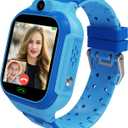 4G Kids Smart Watch GPS Tracker - Smartwatch with Two Way Call Video Calling Voice Chat SOS Class Mode Stopwatch Pedometer Games Wi-Fi Touch Screen Alarm Clock Smartwatches for Boys Girl (Blue)