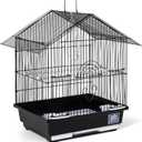 Prevue Pet Products Parakeet Manor Bird Cage with Handle for Home or Travel, Black