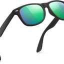 FEIDUSUN Sunglasses Men Polarized Sunglasses for Mens and Womens,Black Retro Sun Glasses Driving Fishing UV Protection
