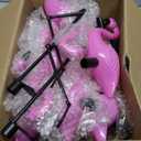 Geelin 9 Packs Pink Flamingo Solar Outdoor Light Decoration IP55 Waterproof Flamingo Solar Stake Lights LED Solar Powered Pathway Lights for Garden Yard Patio Lawn Walkway Driveway (Classic)
