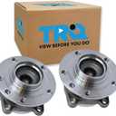TRQ Rear Left and Right Wheel Bearing and Hub Assembly Set 2 Piece Compatible with 2014-2022 Jeep Cherokee Front Wheel Drive 2015-2017 Chrysler 200 Front Wheel Drive