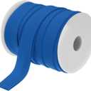 MECCANIXITY 1 Inch Double Fold Bias Tape Polyester Continuous Bulk Bias Tape for Sewing,Seaming Quilting Hemming Binding Crafts (Dark Blue 25 Yards)