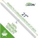 Goutime Kabob Skewers, 27 Inch,1 Inch Wide Stainless Steel Flat BBQ Barbecue Kebab Skewers,No-Wood Handle,for Persian,Brazilian,Koobideh Grilling,Set of 7 with Storage Bag