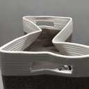 Shelf Woven Storage Basket, 18 x 22 x 9” Closet Rope Baskets For Organizing, Square Bins with Handles, White+Rice Brown 1 Pack