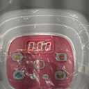 Play Kitchen Accessories, Pretend Kitchen Appliances Set with Toy Air Fryer for Kids with Sound and Lighting, Color-Changing Play Food, Birthday Gift for Boys and Girls Ages 3-5 4-8,Pink