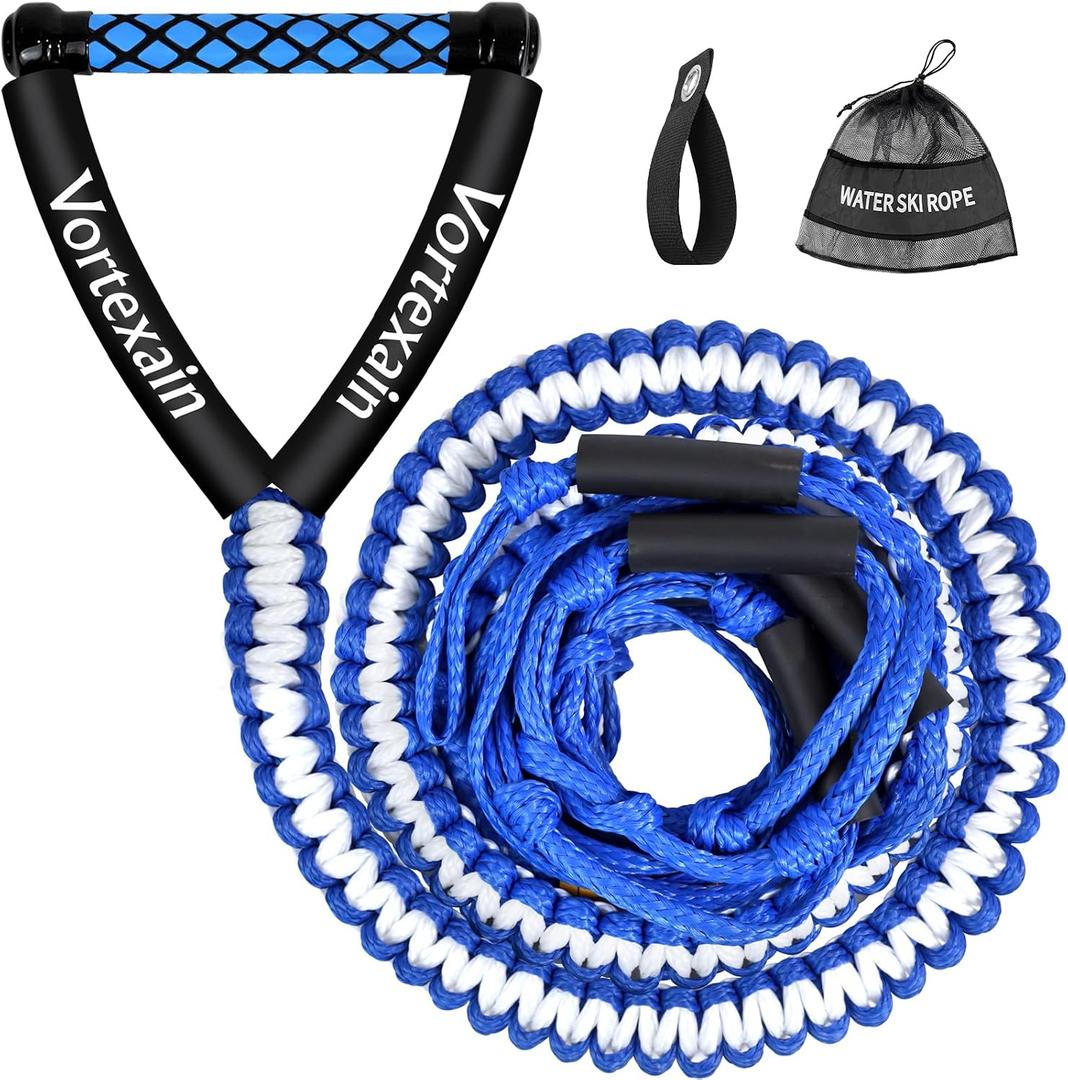 Wakesurf Rope with Handle, 25ft Lines for Wakeboarding Waterskiing and Wakesurfing