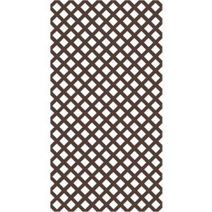 4 ft. x 8 ft. Brazilian Walnut Garden Vinyl Lattice