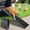 Dog Ramp, Dog Ramp for Car with Anti-Slip Surface, 63''x17.3'' Folding Pet Ramp for Large Dogs to Get on Truck SUV Van Up to 250LBS, Car Ramp for Dogs Dog Stairs for Bed Couch Outdoor Indoor