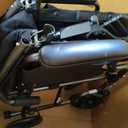 Invacare Transport Wheelchair for Adults, Compact Lightweight Wheel Chair with Foldable Backrest, Flip-Back & Removable Desk-Length Arms, 19" Seat, Swing-Away Footrests, Portable Travel Transfer Chair