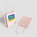 XIAMUY 25Pcs Mini Gift Bags, Cute Party Favor Bags, Pink Gift Bag For Baby Shower, Treat, Birthday, Wedding, Graduation, Candy, Valentine's Day, Classroom, 4.7x5.9x2.3 Inch