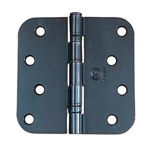 Penrod Door Hinges Ball Bearing 4 Inch with 5/ 8 Inch Radius - Hardware Included (Oil Rubbed Bronze, 3 Pack)
