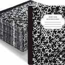 100 Pcs Back to School Paper Napkins Composition Notebook Disposable Season Dinner Napkins Table Decoration for First Day of School Party Supplies (Black)