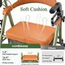 HOMENURSE WonderLUX Series Walkers for Seniors with Seat Lightweight
