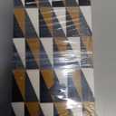 Handmade Boho Storage Box, Decorative Chevron Pattern, Multipurpose Treasure Box (black white grey yellow, 10X5X3 Inch)