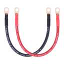 iGreely 8 Gauge Battery Cable,Flexible 8 AWG Pure Copper Welding Battery Wire with 5/16'' Lugs Terminals Heavy Duty Cable for Solar Automotive RV Marine Boat,Replacement Parts & Accessories 1ft/30cm