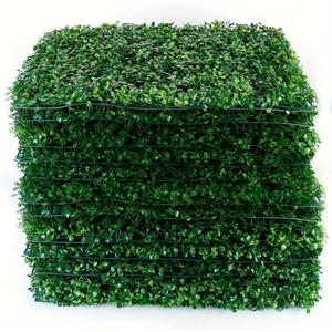 24 Pack 24"x16" Artificial Boxwood Hedge Panels, Faux Privacy Fence, Green Wall Grass for Balcony, Garden, Outdoor & Indoor Decor, UV-Resistant, Weatherproof, Easy DIY (24pcs, 64 Square Feet)