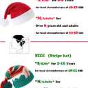 LMLALML Christmas Hats for Women, Kids and Men Elegant Knitted Warm Funny Beanie for New Year Festive Holiday Party (Red)