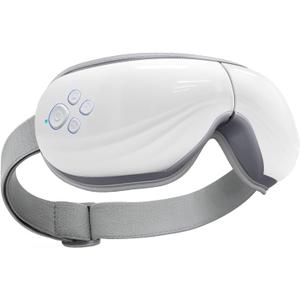 Mynt 5 Mode Eye Massager with Heat and Cooling, Heated Eye Massager with Bluetooth Capability, Folding Eye Mask Massager with Heat and Cool, Eye Massage with Voice Announcement, Gifts for Valentine