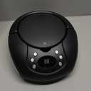 GPX, Inc. Portable Top-Loading CD Boombox with AM/FM Radio and 3.5mm Line in for MP3 Device - Black (Pack of 1)