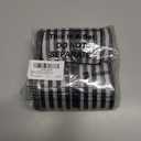 Moukeren 4 Rolls 10 Yard Black and Cream White Wired Stripes Ribbon Rustic Ivory Boho Black and White Wired Edge Ribbon for Wreath Gift DIY Crafts Wedding Party Decoration(2 Inch)