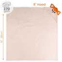 Mooreeke 2 Pack Toddler Towels - 100% Cotton Toddler Hooded Towels - Soft Baby Bath Towel with Hood for Newborn - Comfort Towel for Baby Girls and Boys - Animal Shaped (Puppy & Fox)