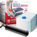 10 Pack Jumbo Vacuum Storage Bags for Comforters, Blankets & Clothes  Jumbo Vacuum Sealed Compression Bags with Hand Pump  Space Saver Storage Bags for Bedding, Moving, Travel & Organization