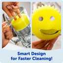 Scrub Daddy Color Sponges - Scratch-Free Multipurpose Dish Sponges for Kitchen, Bathroom & Household Cleaning - Made with BPA-Free Polymer Foam (3 Count)