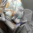 Collapsible Baby Bathtub - Large Capacity Baby Bath Tub with Thermometer & Soft Cushion | Portable Travel Newborn Infant Bathtub | Foldable Toddler Bathtub for Baby 0 to 36 Months (no Stand)