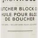 Ironwood Gourmet Butcher Block Oil, 8 oz of Food Safe Mineral Oil For Cutting Boards