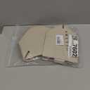 OLETHA Square Tissue Box Cover - Aesthetic Desk Decor for Room, Home & Office - Tissues Cube Boxes Holder - Light Taupe, Set of 2