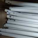 Adorox Metal Garden Arch Trellis for Climbing Plants 7.8ft Outdoor Arch Wedding Halloween Christmas Vine Trellis Pumpkin Archway Assemble Freely 2 Sizes White (White+Standard Tube)