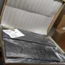 38" L x 13" W x 30" H Metal Tall Rectangular Planter - Large Planter Box for Outdoor Patio/Porch Modern Design for Plants, Flowers, Garden,Spliced Flower Pot (Black)