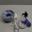 Simple Designs LD2014-BLU Adjustable Desk Clip Lamp Light, for Desks, Nightstands, Reading, Blue