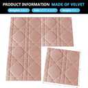 Velvet 3d wall panels for Interior wall Decor peel and stick, Soundproof Geometric Textured 3d Wall Panels for Living Room, Bedroom, TV Background Pink 17.7" x 17.7", Covers 26.15 Sq.Ft 12pcs