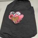 Discover Cozy Cotton Canine Wear: Soft, Lightweight, and Breathable Dog Shirt Vest with Eye-Catching Graphics (Hearts and Love), Keeping Your Furry Friend Comfy! Black, 4XL-(50~90lb) | Back(~25.6"))