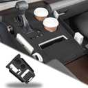 Silicone pad for Central Control for 2026 2025 2024 2023 2022 2021 Toyota Sienna Storage Box Accessories Silicone Protective Cover for Interior Decoration of Gear Shift (Black)