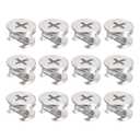 Uxcell Cam Lock Nut for Furniture, 80pcs 14.6x9.5mm Joint Connector Locking Nuts Furniture Connecting Cam Fittings