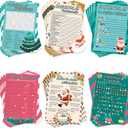 MLOLM 154 Pcs Christmas Games Sets Christmas Party Games Card for Family, Christmas Word Search Word Scramble Riddles Code Break for Christmas Winter Festival Activity Party Supplies