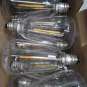 Abeja 25 Pack ST38 LED Replacement Bulbs, E12 LED Shatterproof 0.6W, 1 Watt Equivalent to 7 Watt Traditional Bulb, E12 Base String Light Bulbs for Outdoor Patio Garden String Lights, Warm White 2700K