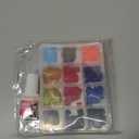 FANDAMEI Press on Toenails, 12 Colors 288PCS Press on Toe Nails Short Square, 4 Glitter Toenails Full Cover, 4 Glossy False Nails for Feet for Summer Nail Art