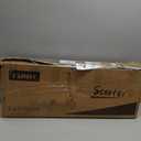 CUIOT Commuter Adult Scooter 330 lbs Capacity, 8IN Solid Tires Big Wheels Scooters, 3 Handle Height Adjustable Levels, with Double Braking System, Foldable Scooter,Kick Scooter for Ages 6+,White