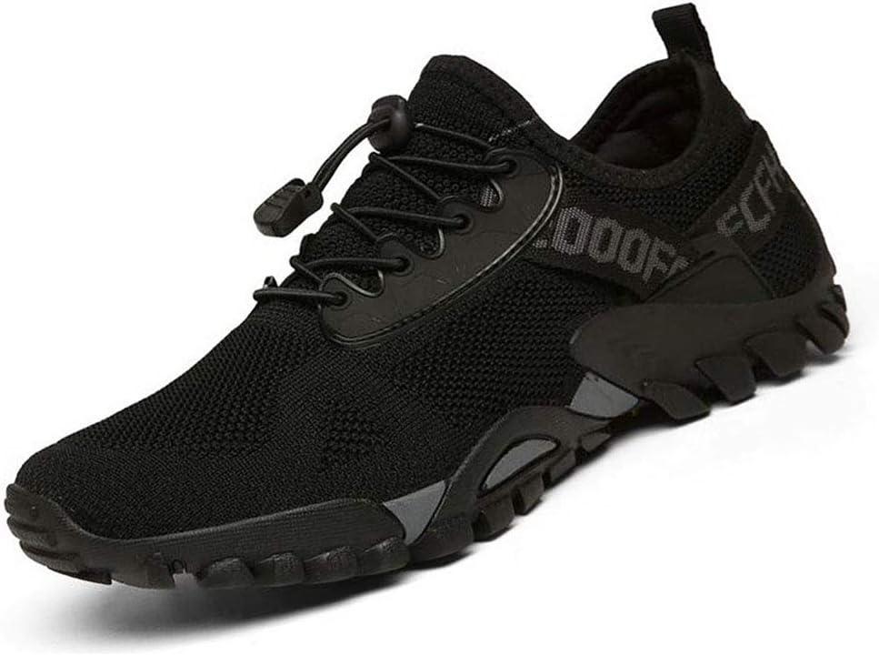 ABAO Hiking Shoes Men Women Outdoor Sports Shoes Non-Slip Breathable Sneakers Low Top Walking Shoes for Outdoor Trailing Trekking Walking Climbing Travel Lightweight (9.5 Women/8 Men, Black)