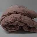 WRENSONGE Queen Comforter Set - 3 Pieces Dusty Pink Comforter Prewashed Soft Lightweight for All Seasons,Fluffy Down Alternative Comforters Queen Size with 2 Pillow Shams