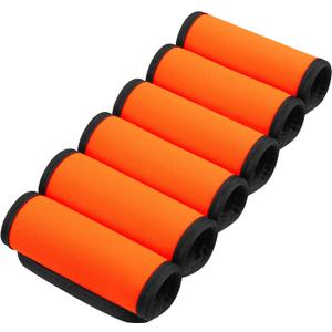 6 Pack Luggage Handle Wrap, Luggage Handle Wraps for Suitcase, Bright Orange Luggage Tags, Suitcase Tags identifiers for Travel Accessories
