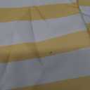 Yellow Stripe Tablecloth 70x120 Inch Sky Yellow and White Striped Fabric Table Cloth Polyester Waterproof Washable Rectangle Table Cover for Outdoor Indoor Kitchen Dining Room Decoration