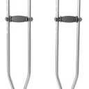 McKesson Aluminum Adjustable Underarm Crutches for Tall Adults 5'5" - 6'6" 